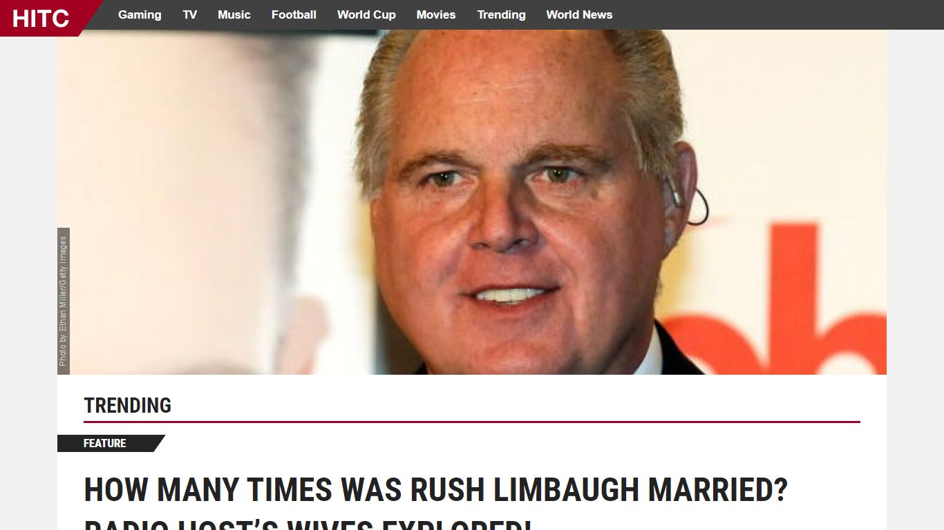 How many times was Rush Limbaugh married? Radio host’s wives ... - HITC