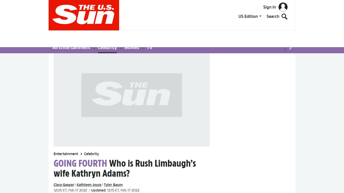 Who is Rush Limbaugh's wife Kathryn Adams? | The US Sun